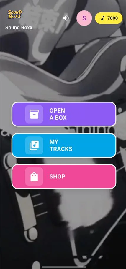 Menu principal de SoundBoxx