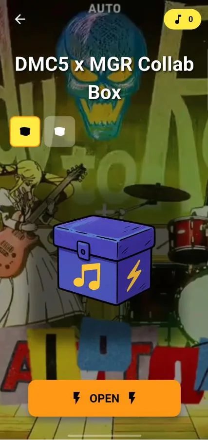 Écran de lootbox musicale SoundBoxx
